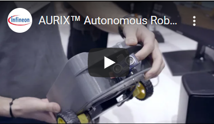 AURIX™ Autonomous Robot navigates using ultrasonic sensor Infineon's Makers corner