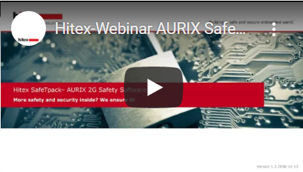 Hitex-Webinar AURIX™ SafeTpack Safety Manager