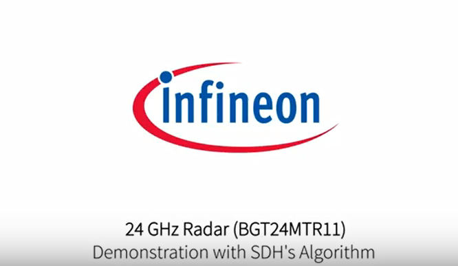 24GHz Radar (BGT24MTR11) Demonstration with SDH’s Algorithm 