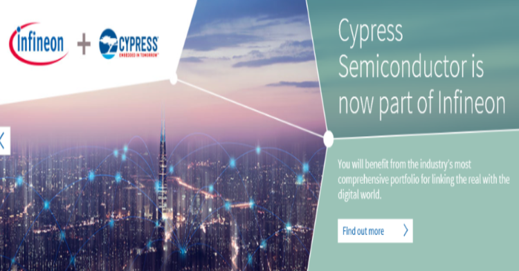 Cypress Semiconductor is now part of Infineon Technologies AG