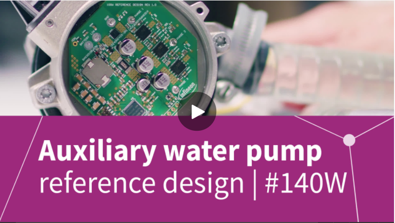 Control BLDC motors from 100W up to 1kW | Auxiliary water pump reference design