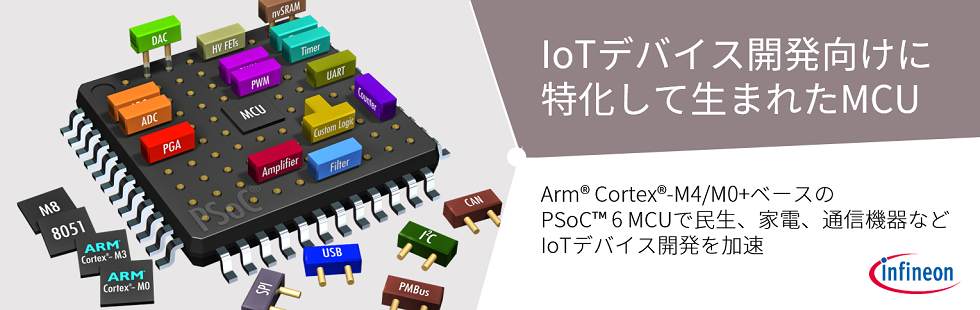 IoTデバイス開発向けに特化して生まれたMCU