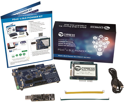 <center>PSoC™ 6-BLE Pioneer Kit</br>CY8CKIT-062-BLE</center>