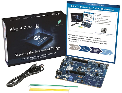 <center>PSoC™ 64 Secure Boot Wi-Fi BT Pioneer Kit</br>CY8CKIT-064B0S2-4343W</center>