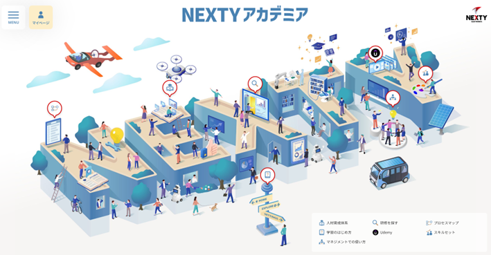 社内向け学習プラットフォーム「NEXTYアカデミア」を開設<br> ～ビジョンを体現する人材育成基盤として、売上高1兆円を見据える～